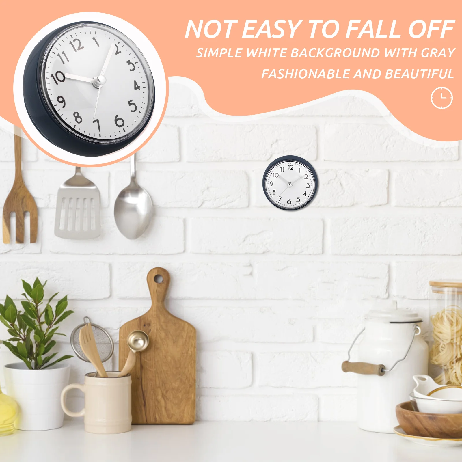 Bathroom Shower Clock Waterproof Small Suction Cup Wall Clock Decorative Time Display for Kitchen Restroom Wall Clocks Vintage
Bathroom Shower Clock Waterproof Small Suction Cup Wall Clock Decorative Time Display for Kitchen Restroom Wall Clocks Vintage