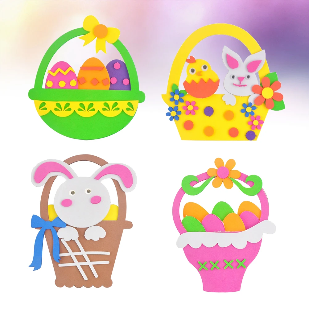 4Pcs Easter DIY Cartoon Flower Basket Creative Handmade Material Kit Educational Craft DIY Flower Basket Craft
4Pcs Easter DIY Cartoon Flower Basket Creative Handmade Material Kit Educational Craft DIY Flower Basket Craft