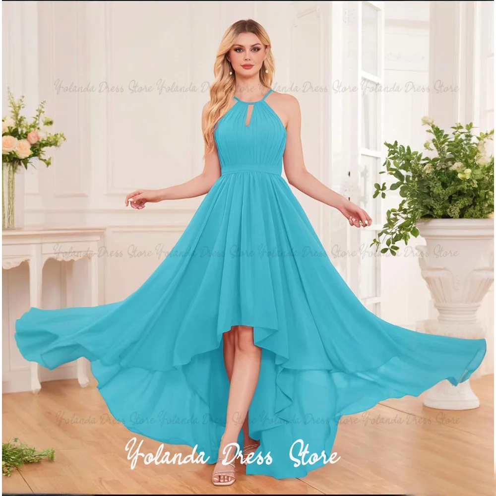 Yolanda Customized Glamorous Mother of The Bride Dresses 2026 Halter Bow Back Hi-Lo Chiffon Bridesmaid Dresses Evening Gowns
Yolanda Customized Glamorous Mother of The Bride Dresses 2026 Halter Bow Back Hi-Lo Chiffon Bridesmaid Dresses Evening Gowns