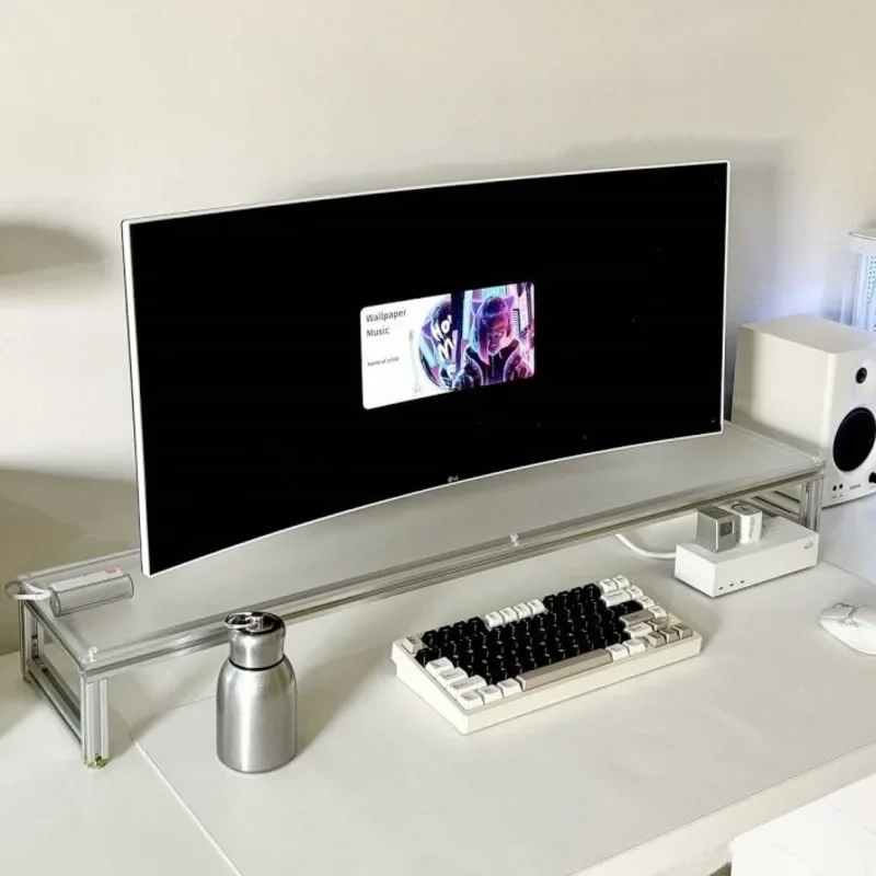 Aluminum Alloy Monitor Stand Acrylic Desktop Riser Laptop Storage Organizer for Office Desk Sleek Modern Office Setup
Aluminum Alloy Monitor Stand Acrylic Desktop Riser Laptop Storage Organizer for Office Desk Sleek Modern Office Setup