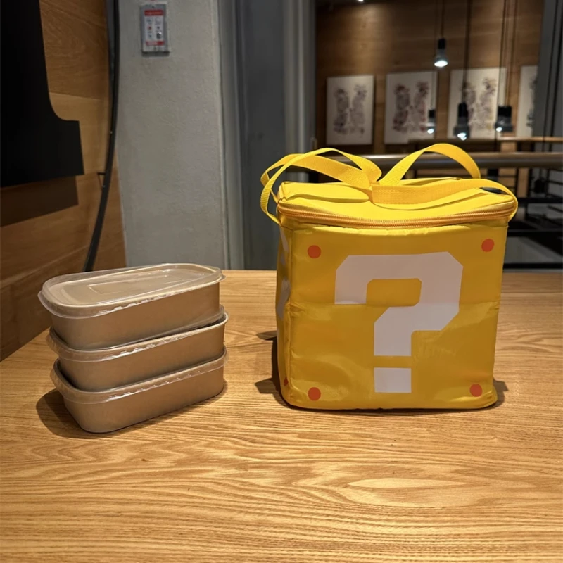 Miniso Thermal Insulation Cold Bag Cartoon Question Mark Aluminum Foil Camping Bento Large Capacity Portable Lunch Box Kitchen
Miniso Thermal Insulation Cold Bag Cartoon Question Mark Aluminum Foil Camping Bento Large Capacity Portable Lunch Box Kitchen