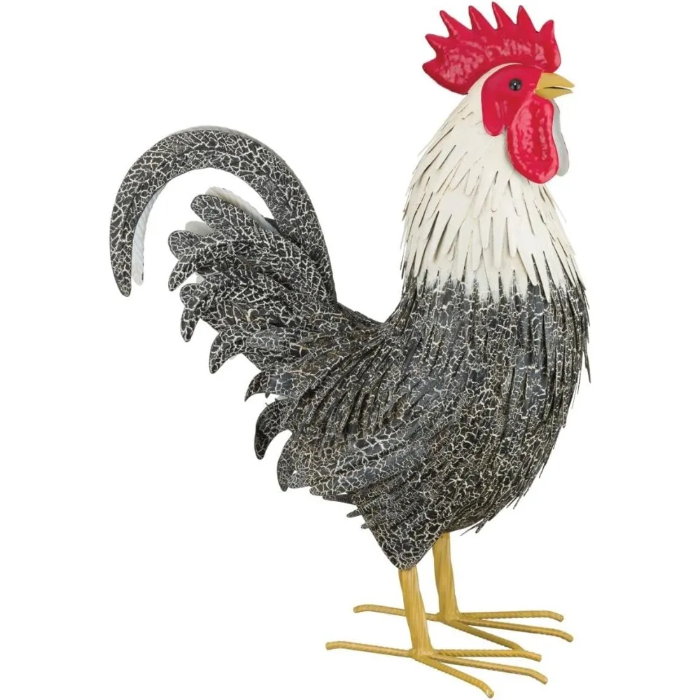 Regal Art & Gift Handcrafted Metal Rooster Statue, Weather-Resistant Farmhouse Yard Art, Indoor/Outdoor Garden Sculpture, Detail
Regal Art & Gift Handcrafted Metal Rooster Statue, Weather-Resistant Farmhouse Yard Art, Indoor/Outdoor Garden Sculpture, Detail