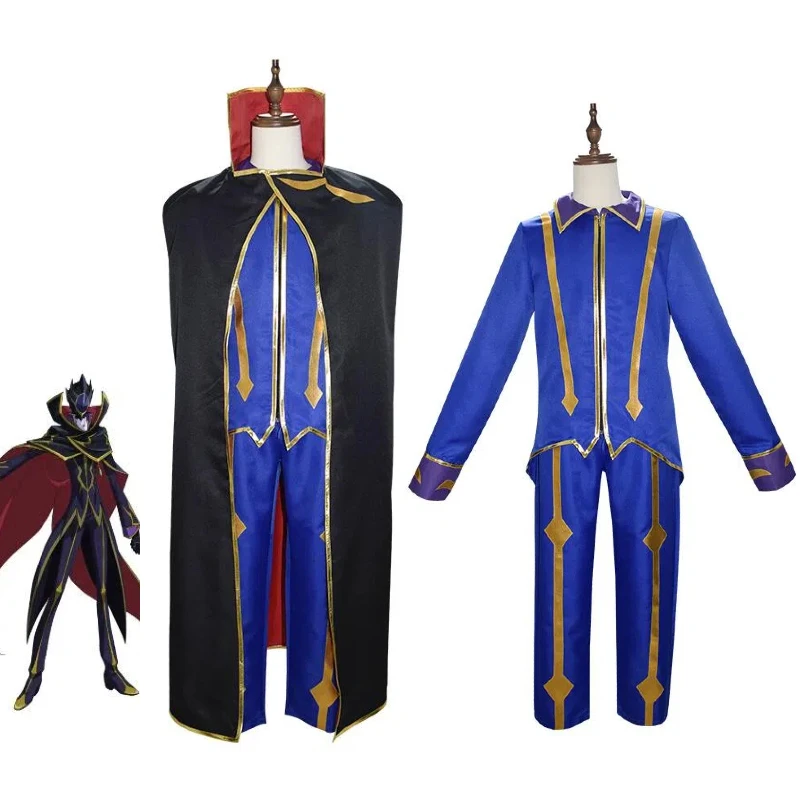 Zero Lelouch Lamperouge Cosplay Costume Anime Code Geass Lelouch of The Rebellion Uniform Adult Man Caped Suit Halloween Outfit
Zero Lelouch Lamperouge Cosplay Costume Anime Code Geass Lelouch of The Rebellion Uniform Adult Man Caped Suit Halloween Outfit