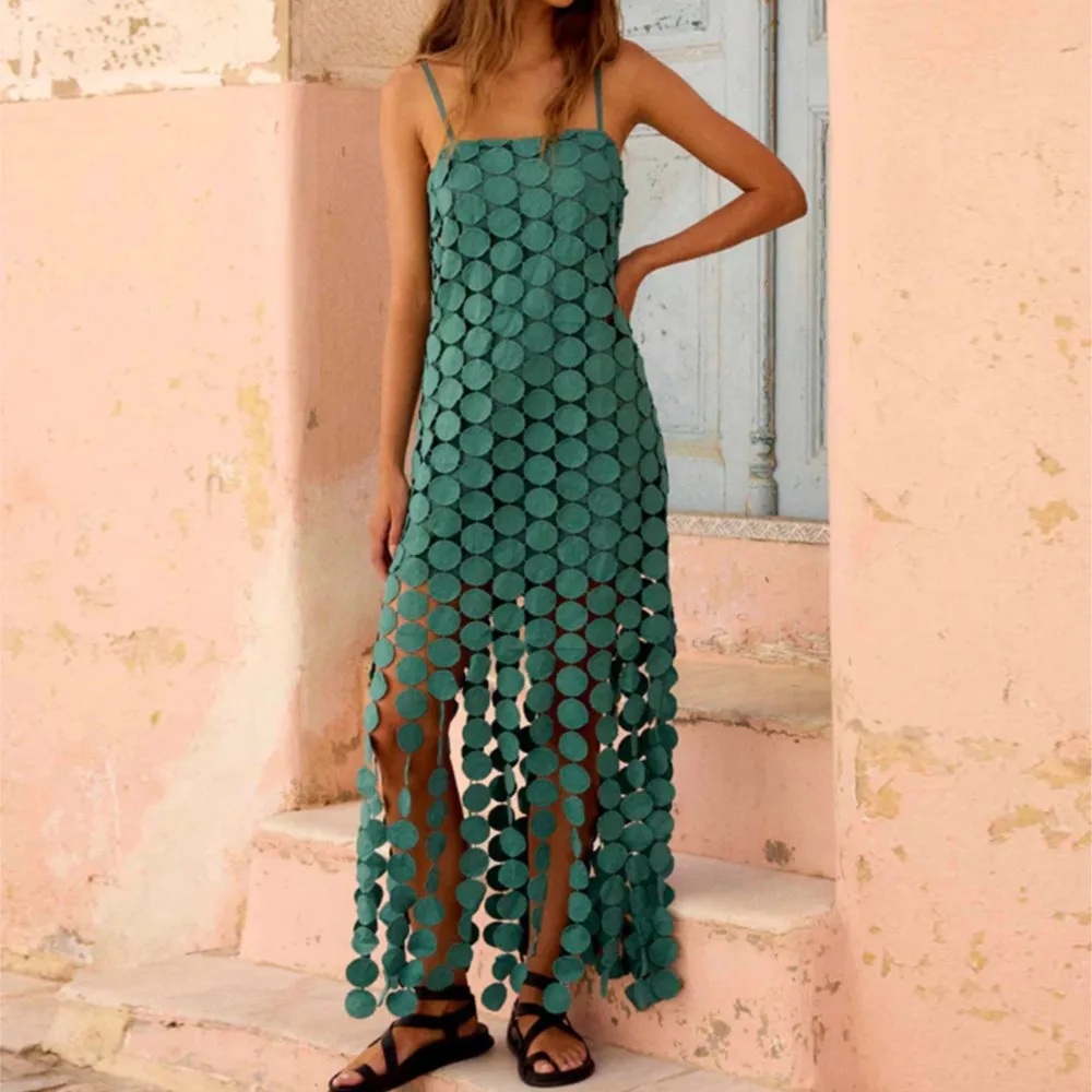 New Fashion Long Dress Summer Loose Solid Color Casual Hot Girl Street Style Suspender Sleeveless Irregular Tassel Dresses
New Fashion Long Dress Summer Loose Solid Color Casual Hot Girl Street Style Suspender Sleeveless Irregular Tassel Dresses