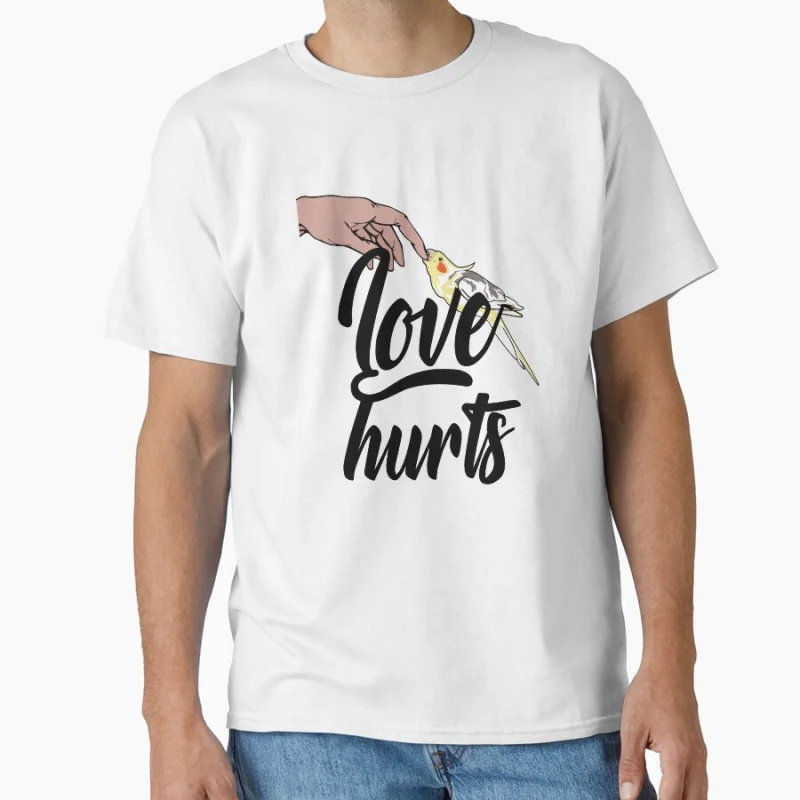 Funny Cockatiel Owner Design – Love Hurts Bird Owner pet parrot gift T-shirt for birds lover large size tee Adult Tops S-6XL
Funny Cockatiel Owner Design – Love Hurts Bird Owner pet parrot gift T-shirt for birds lover large size tee Adult Tops S-6XL