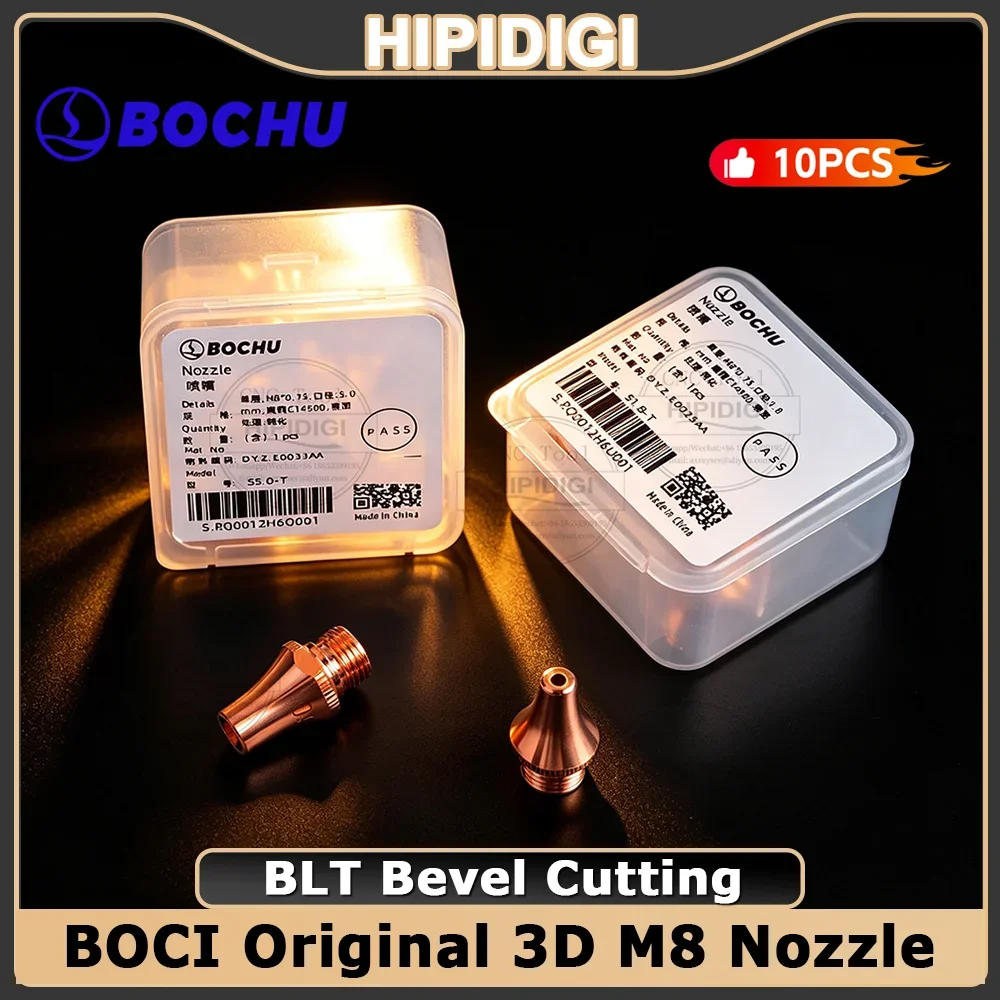 Original BOCHU BOCI M8 Nozzle Tube Cut M8 3D Laser Nozzle 3D Cutting Bevel Cutting for BLT 421T 441T 442T 461T 310T Fiber Laser
Original BOCHU BOCI M8 Nozzle Tube Cut M8 3D Laser Nozzle 3D Cutting Bevel Cutting for BLT 421T 441T 442T 461T 310T Fiber Laser