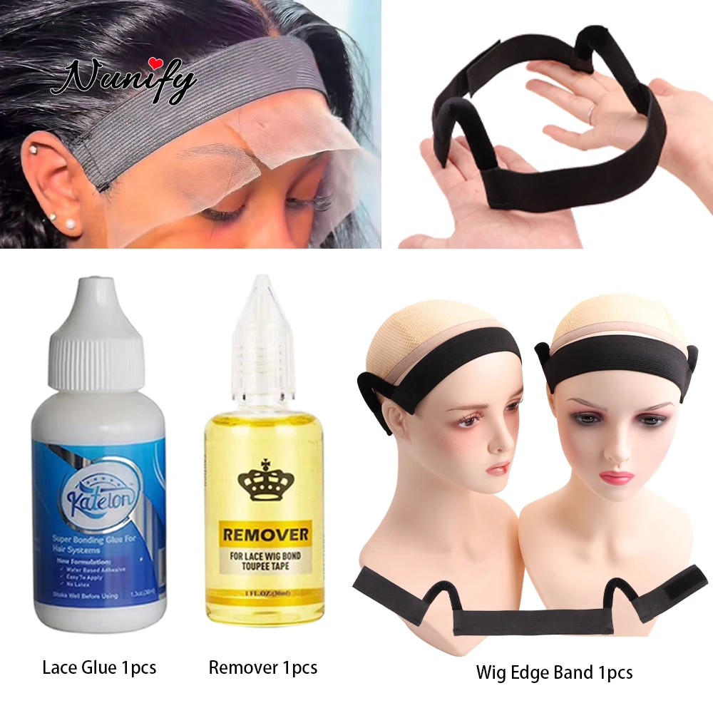 Nunify Waterproof Invisible Ultra Hold Wig Glue And Remover Ear Hanger Melting Band For Lace Wigs 3Pcs/Lot Wig Install Kit
Nunify Waterproof Invisible Ultra Hold Wig Glue And Remover Ear Hanger Melting Band For Lace Wigs 3Pcs/Lot Wig Install Kit