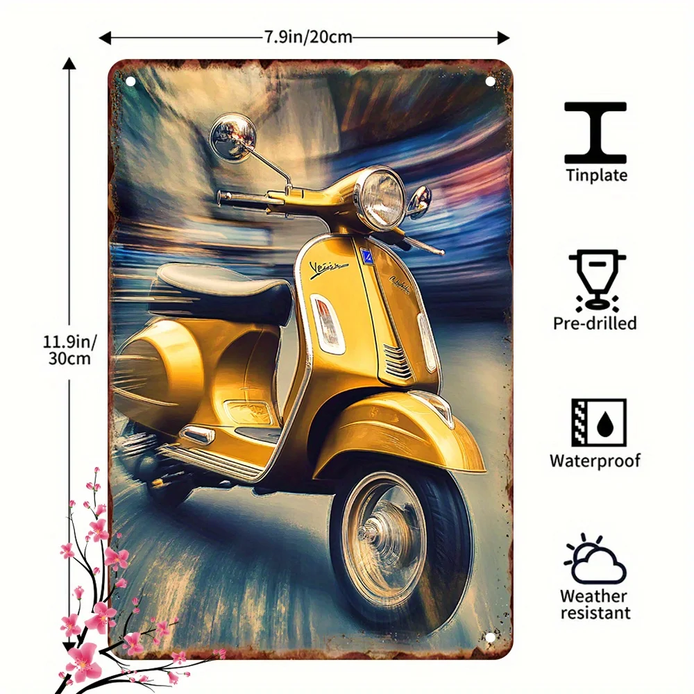 Vintage Yellow Scooter Metal Wall Art - Rustic Plate Decor for Home, Garden, Studio | Durable Moisture-Resistant Iron Artwork |
Vintage Yellow Scooter Metal Wall Art - Rustic Plate Decor for Home, Garden, Studio | Durable Moisture-Resistant Iron Artwork |