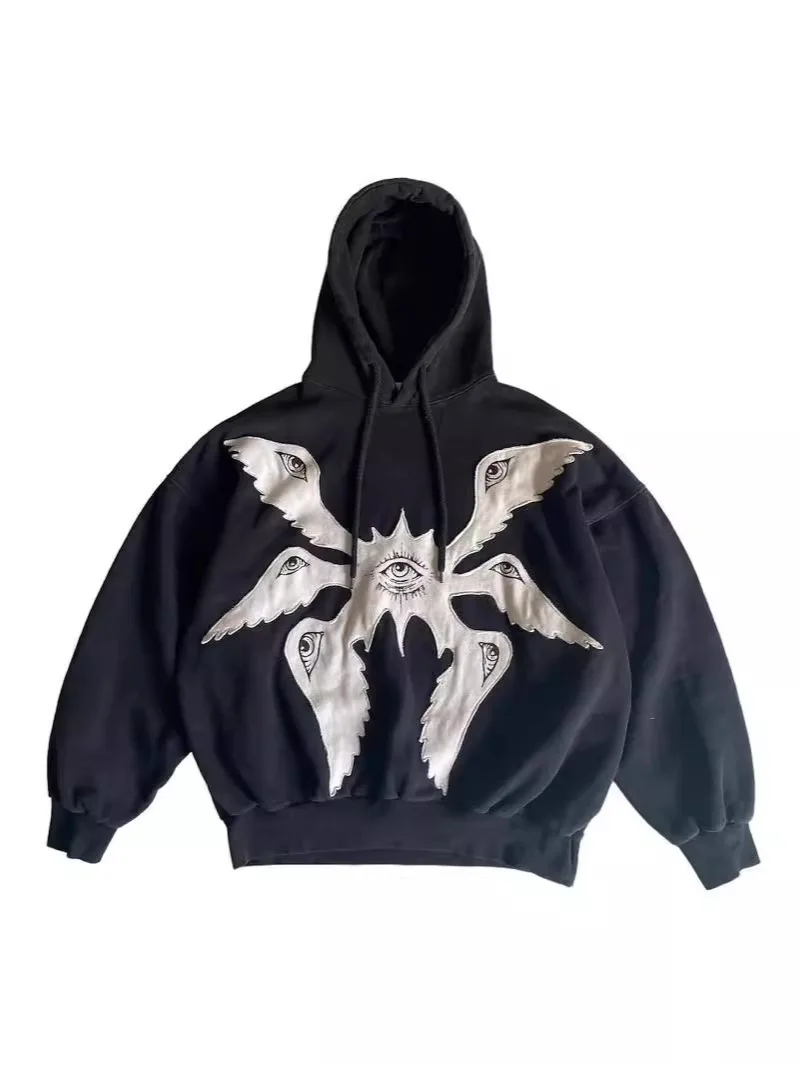 2024 New American Collage Devil Pattern Street Trend Personalized Design Loose Hooded Hoodie for Men and Women
2024 New American Collage Devil Pattern Street Trend Personalized Design Loose Hooded Hoodie for Men and Women
