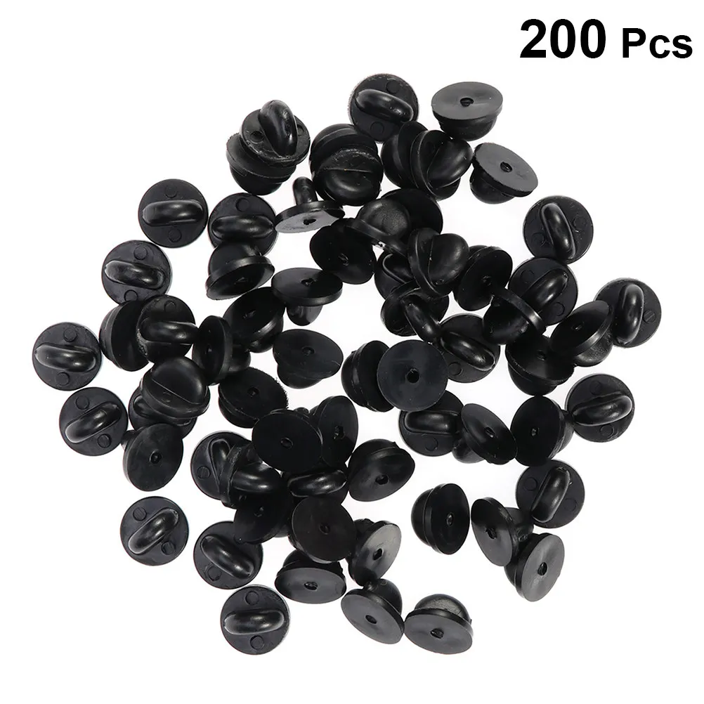 200Pcs Clutch Pin Backs Plastic Caps PVC Replacement for Lapel Pins Tie Tacks Jewelry Making DIY Crafts Brooch Clasp Home Shop
200Pcs Clutch Pin Backs Plastic Caps PVC Replacement for Lapel Pins Tie Tacks Jewelry Making DIY Crafts Brooch Clasp Home Shop