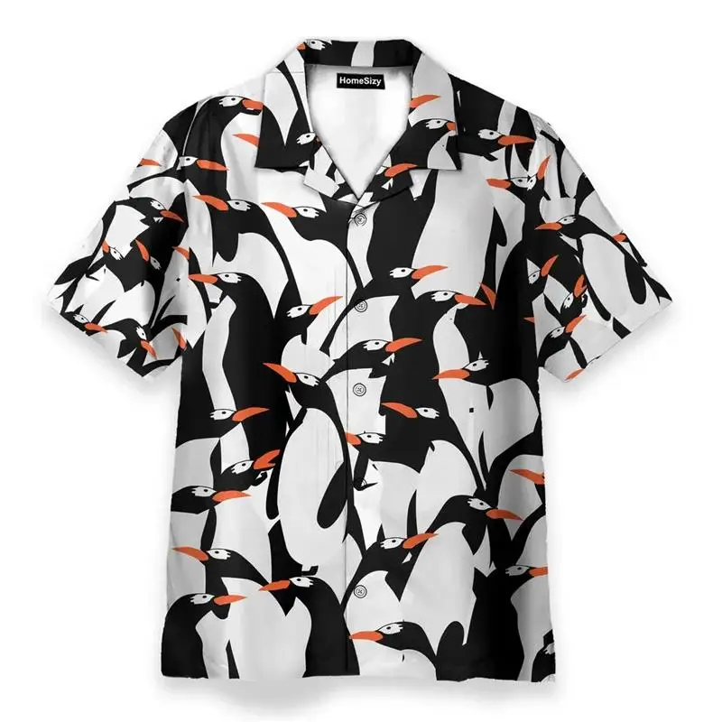3D Cute Penguin Print New Men's Hawaiian Shirt Casual Beach Short Sleeve Women Summer Button Up Lapel Hip Hop Y2k Clothes Tops
3D Cute Penguin Print New Men's Hawaiian Shirt Casual Beach Short Sleeve Women Summer Button Up Lapel Hip Hop Y2k Clothes Tops