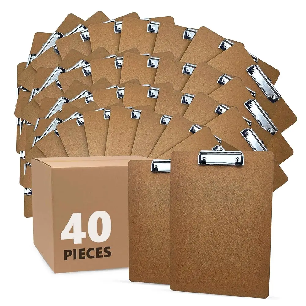 40 Pack of Clipboards Bulk Clipboard for Classroom, Office Wooden Clipboards Bulk Classroom, Low Profile Clipboad, Standard A
40 Pack of Clipboards Bulk Clipboard for Classroom, Office Wooden Clipboards Bulk Classroom, Low Profile Clipboad, Standard A