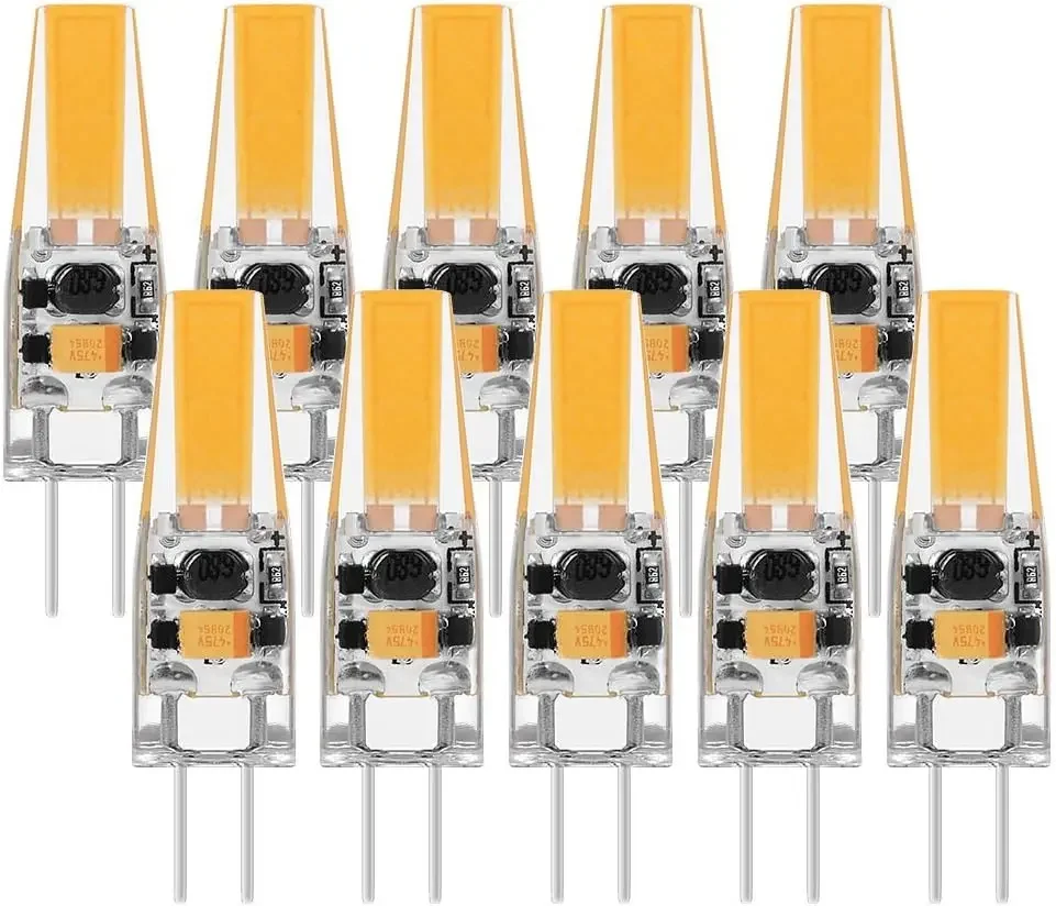 10Pcs G4 LED COB Dimmable Mini Lamp 6W Bulb AC DC 12V 220V Candle Lights Replace 30W 40W Halogen for Chandelier Spotlight
10Pcs G4 LED COB Dimmable Mini Lamp 6W Bulb AC DC 12V 220V Candle Lights Replace 30W 40W Halogen for Chandelier Spotlight