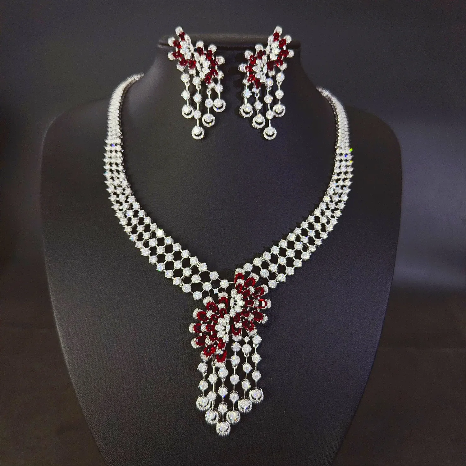 High Quality Dubai Nigeria 4A Cubic Zirconia Jewelry Set For Women Wedding Party 2PCS Full Necklace Set Bridal Jewelry Gift
High Quality Dubai Nigeria 4A Cubic Zirconia Jewelry Set For Women Wedding Party 2PCS Full Necklace Set Bridal Jewelry Gift