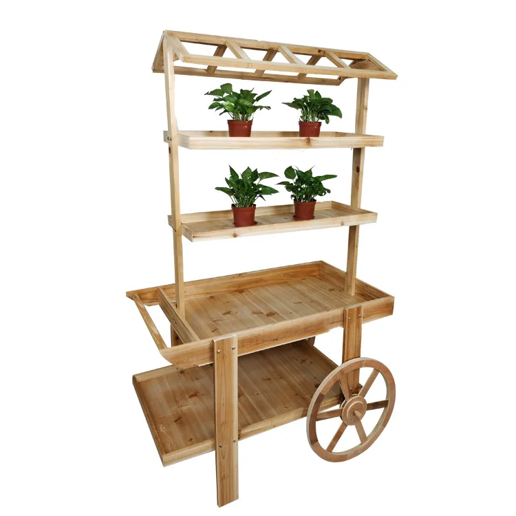 Home Garden Outdoor Decoration Terrace Wooden Carriage Flower Pot Wheeled Garden Display Flowers Plant Cart
Home Garden Outdoor Decoration Terrace Wooden Carriage Flower Pot Wheeled Garden Display Flowers Plant Cart