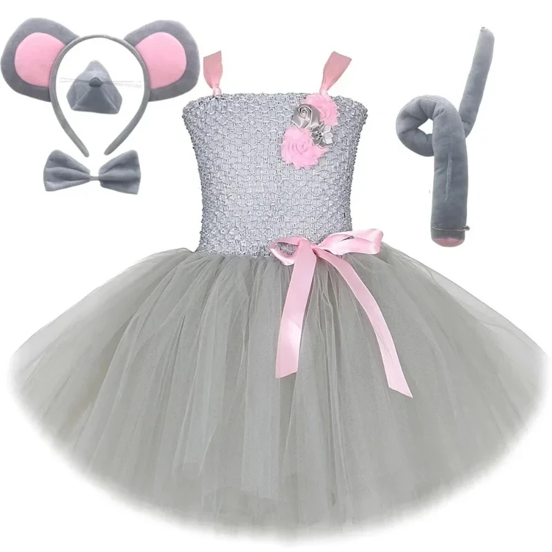 Children Animal Costume Kids Grey Mouse Costumes Girls Tutu Dress Halloween Dresses for Girls Baby Clothes for Birthday Party
Children Animal Costume Kids Grey Mouse Costumes Girls Tutu Dress Halloween Dresses for Girls Baby Clothes for Birthday Party
