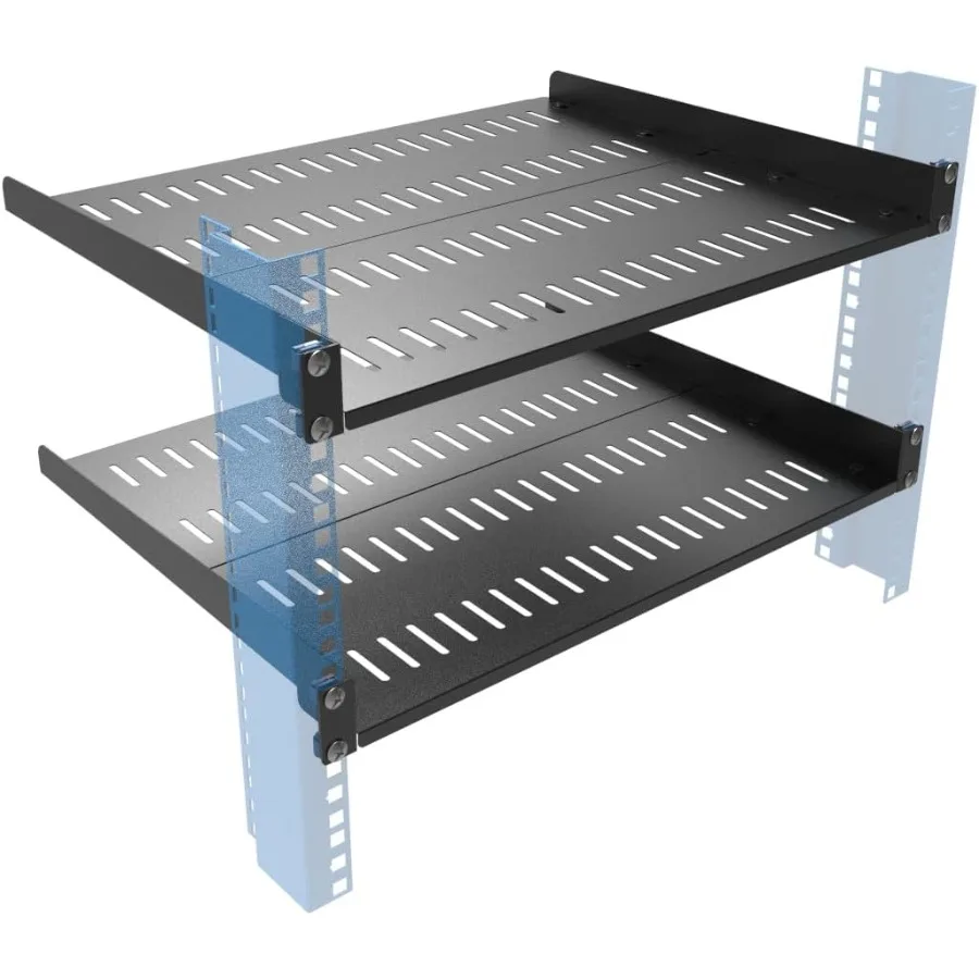 JINGCHENGMEI 2 PCS 1U Vented Server Rack Shelf 1417 Inch Adjustable Universal Cantilever Rack Mount Tray for 19 Inch Networking
JINGCHENGMEI 2 PCS 1U Vented Server Rack Shelf 1417 Inch Adjustable Universal Cantilever Rack Mount Tray for 19 Inch Networking