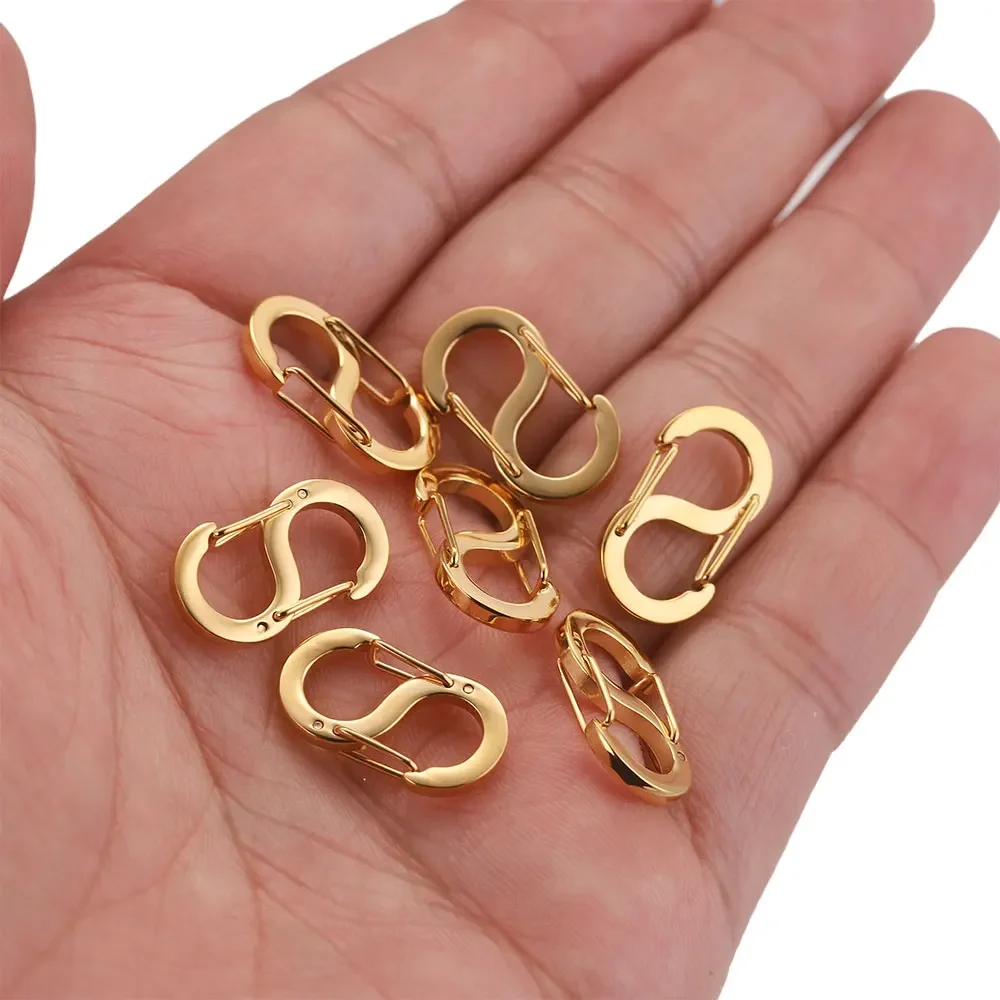 4pcs Stainless Steel Letter S Buckle Spring Lobster Clasps Necklace Hooks Bracelets Connector DIY Jewelry Making Supplies Bulk
4pcs Stainless Steel Letter S Buckle Spring Lobster Clasps Necklace Hooks Bracelets Connector DIY Jewelry Making Supplies Bulk