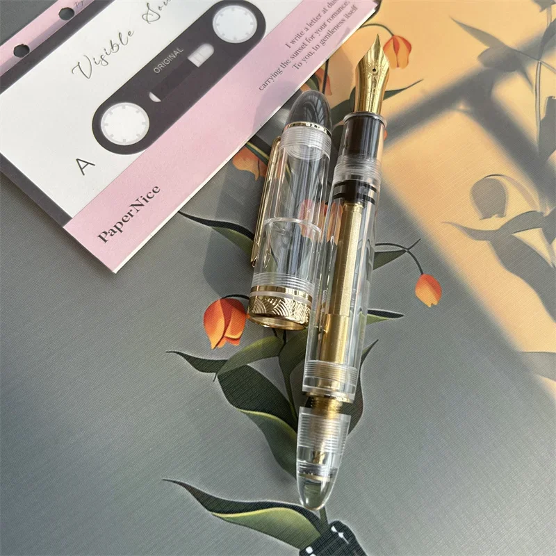 Классическая перьевая ручка MAJOHN P140 NO.8 F/M, акриловый поршень, огромная прозрачная перьевая ручка, эбонитовая подача, большая емкость, чернила для письма, роскошная ручка
Классическая перьевая ручка MAJOHN P140 NO.8 F/M, акриловый поршень, огромная прозрачная перьевая ручка, эбонитовая подача, большая емкость, чернила для письма, роскошная ручка