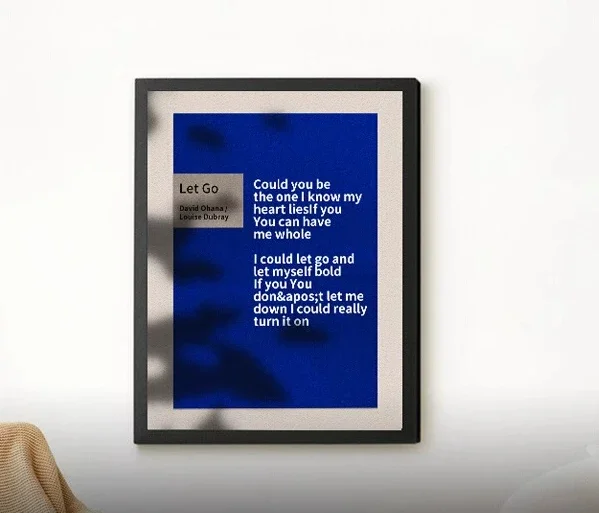 Mural lyrics speaker floating subtitles wall hanging bluetooth oil painting audio home gift
Mural lyrics speaker floating subtitles wall hanging bluetooth oil painting audio home gift