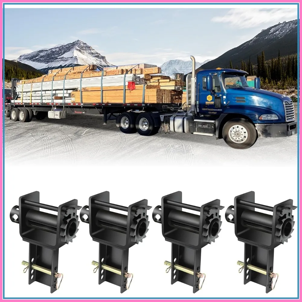 Heavy Duty Trailer Stake Pocket Winch, 16200 Lbs & 5400 Lbs Load Capacity for Flatbed Trucks - 4 Pack
Heavy Duty Trailer Stake Pocket Winch, 16200 Lbs & 5400 Lbs Load Capacity for Flatbed Trucks - 4 Pack