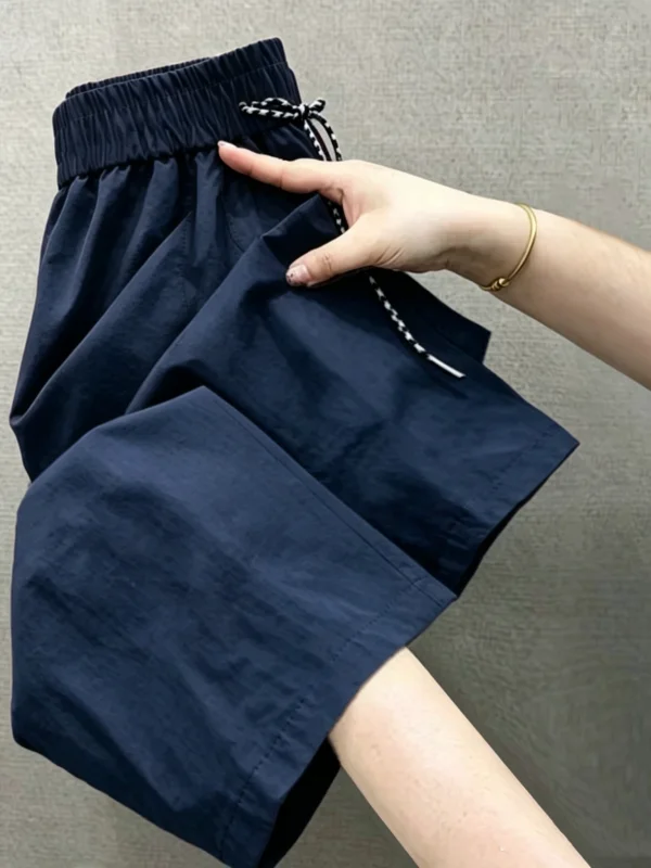 New Style Women's High Waist Wide Leg Pants Summer Thin Casual Drapey Loose Slimming Belted Balloon Pants
New Style Women's High Waist Wide Leg Pants Summer Thin Casual Drapey Loose Slimming Belted Balloon Pants