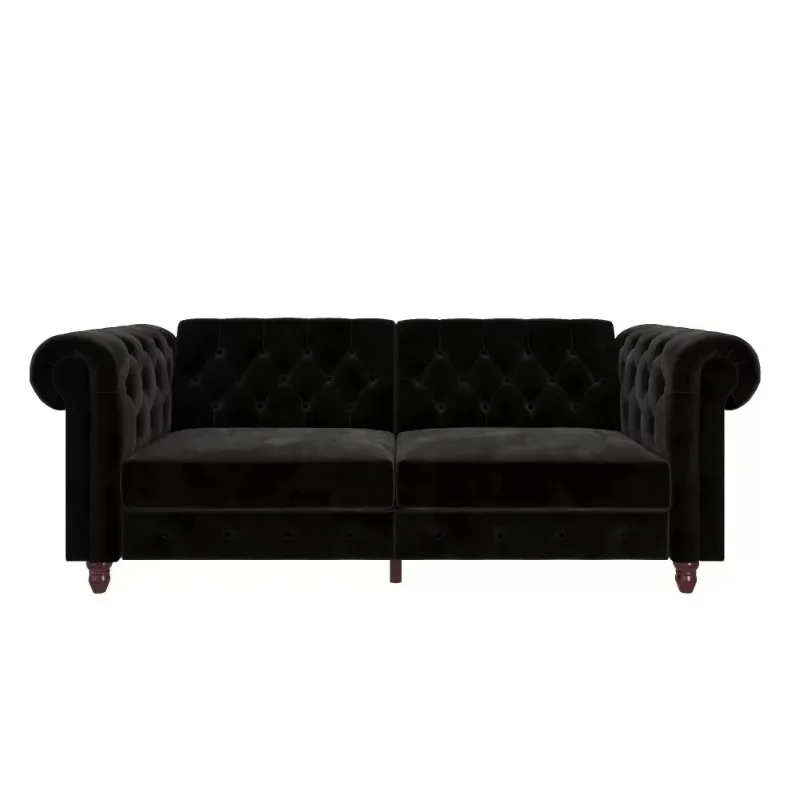 Living Room Collapsible Coil Sofa, With 3 Seats, Black Velvet Sofa Bedroom Chair Loft Bed Couch Sectional Bed Luxury Furniture
Living Room Collapsible Coil Sofa, With 3 Seats, Black Velvet Sofa Bedroom Chair Loft Bed Couch Sectional Bed Luxury Furniture