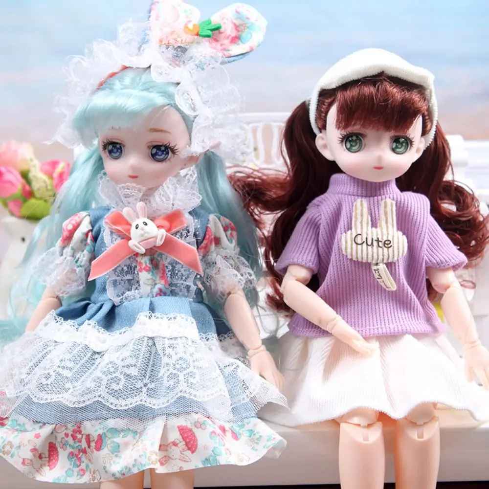 Dressing Doll Spherical Joint 30cm Bjd Doll Dress Up 3D Eyes Hinged Doll Cute with Clothes 1/6 Bjd Dolls Children
Dressing Doll Spherical Joint 30cm Bjd Doll Dress Up 3D Eyes Hinged Doll Cute with Clothes 1/6 Bjd Dolls Children