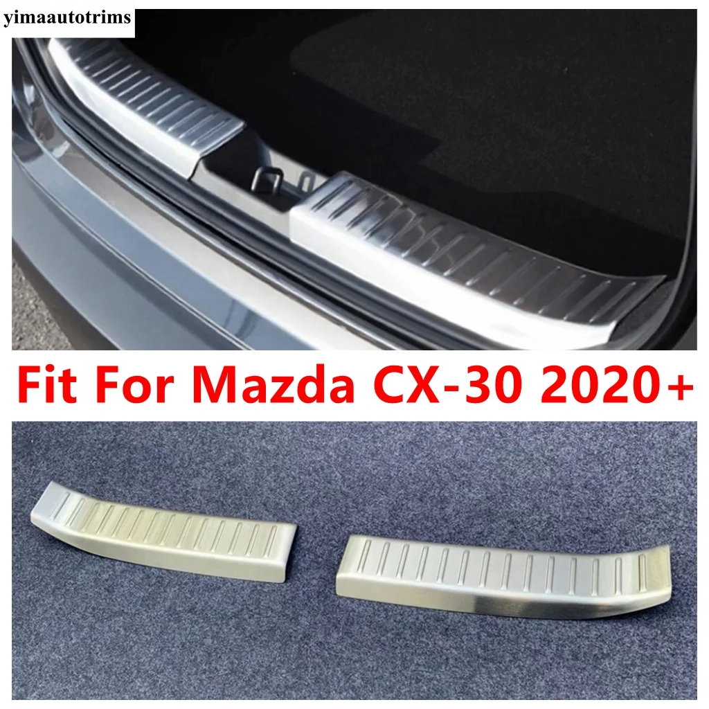 Rear Trunk Door Sill Plate Panel Guard Anti Scratching Protection Cover Trim Stainless Accessories For Mazda CX-30 2020 - 2024
Rear Trunk Door Sill Plate Panel Guard Anti Scratching Protection Cover Trim Stainless Accessories For Mazda CX-30 2020 - 2024