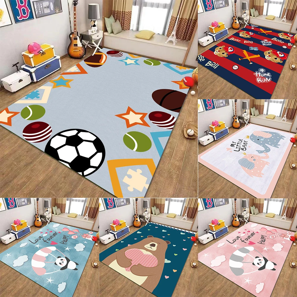 Cute Cartoon Animal Sports Pattern Carpet Non Slip Soft Rug For Living Room Bedroom Kids Room Home Decor Cartoon Lovers
Cute Cartoon Animal Sports Pattern Carpet Non Slip Soft Rug For Living Room Bedroom Kids Room Home Decor Cartoon Lovers