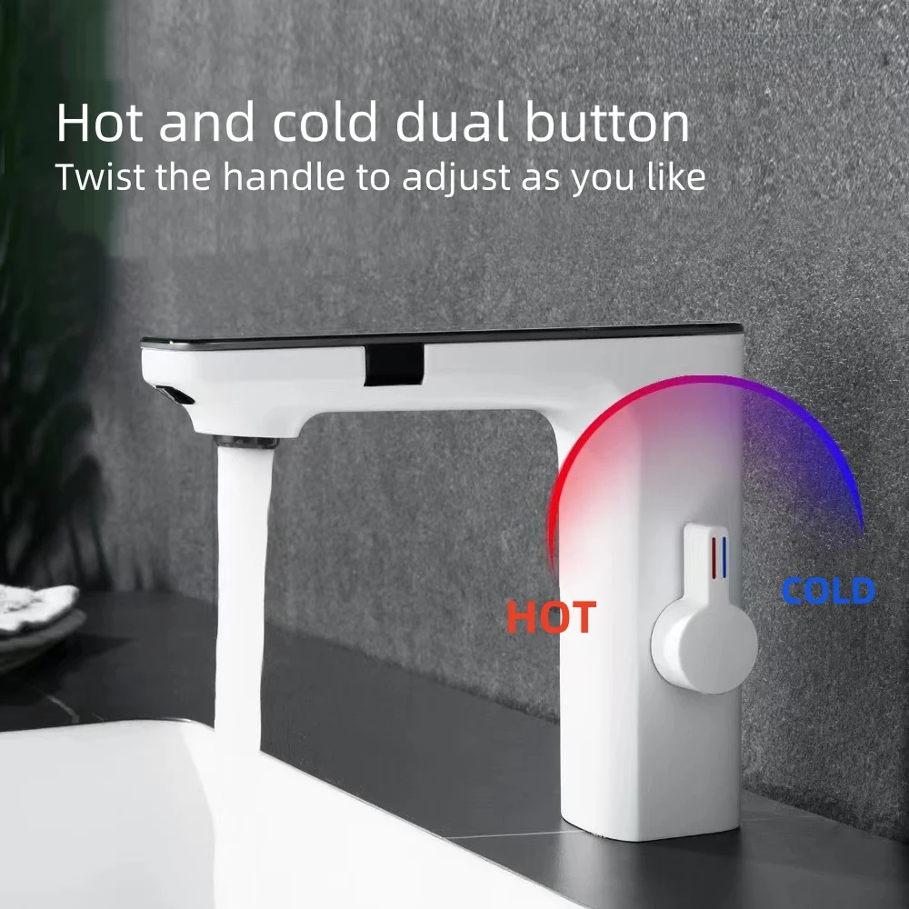 Smart Faucet Digital Temperature Sensor Faucet LED Intelligent Digital Dispaly Dual-Sensor Basin Faucet Visible Temperature Tap
Smart Faucet Digital Temperature Sensor Faucet LED Intelligent Digital Dispaly Dual-Sensor Basin Faucet Visible Temperature Tap