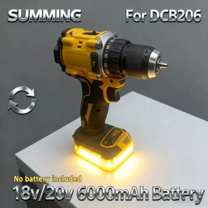 Lithium Battery 20V RechargeableBrushless Compact ElectricScrewdriver replaceable Hand Drill Impact Drill DCD805 for DCB206 
Lithium Battery 20V RechargeableBrushless Compact ElectricScrewdriver replaceable Hand Drill Impact Drill DCD805 for DCB206