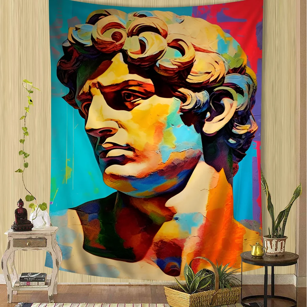 Statue Abstract Art DIY Wall Tapestry Hanging Tarot Hippie Wall Rugs Dorm Home Decor
Statue Abstract Art DIY Wall Tapestry Hanging Tarot Hippie Wall Rugs Dorm Home Decor
