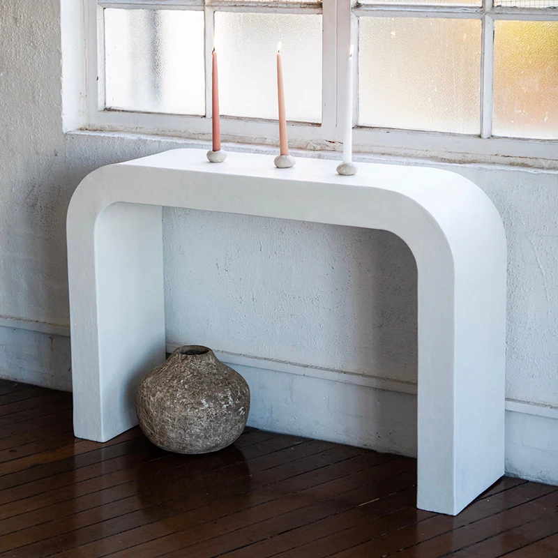 xx-Modern Hallway Corner Table Arch White Concrete Console Tables^
xx-Modern Hallway Corner Table Arch White Concrete Console Tables^