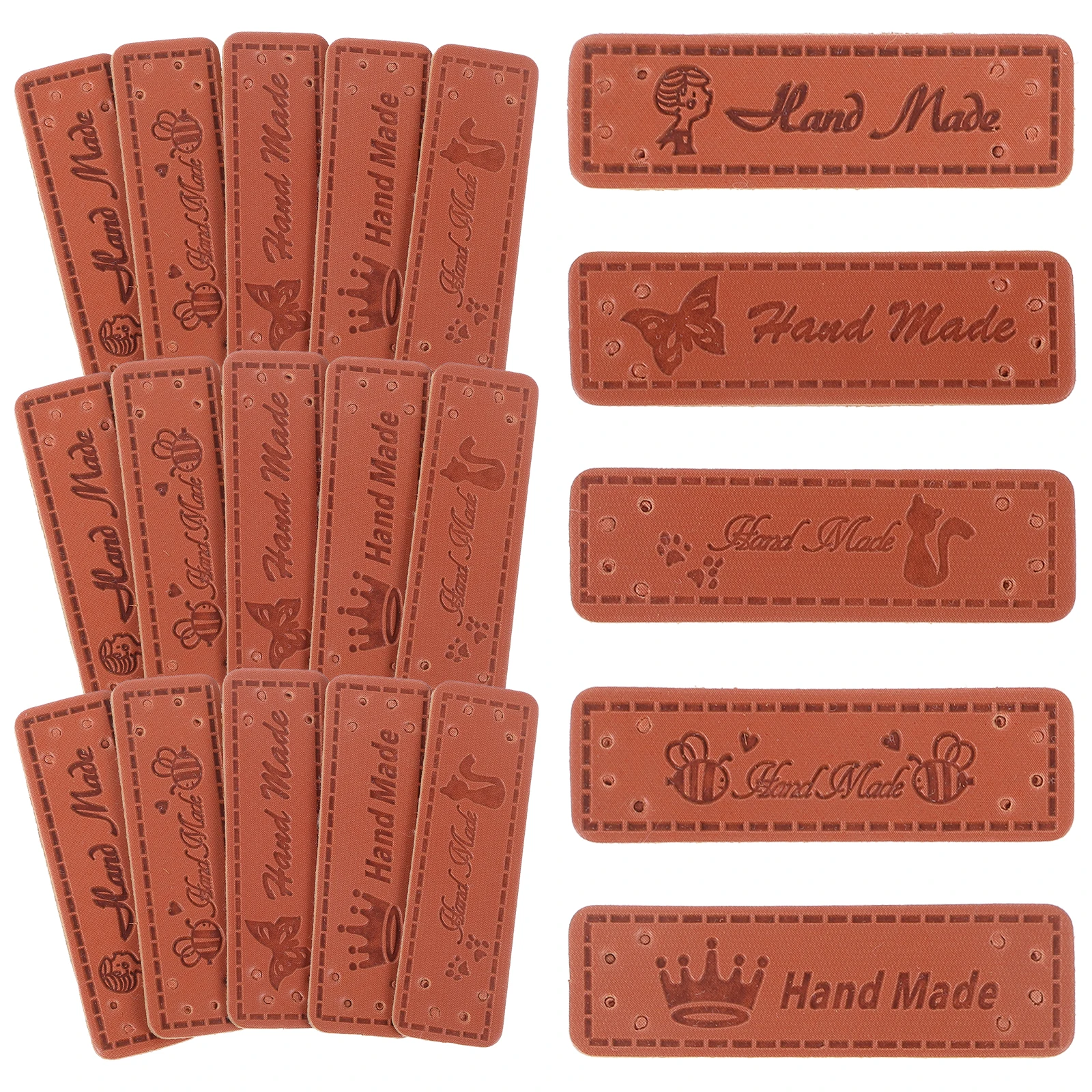 100pcs Kids Cartoon Labels for Handmade Jeans Sewing Tags Light Brown Clothes PU Craft DIY Gifts Accessories
100pcs Kids Cartoon Labels for Handmade Jeans Sewing Tags Light Brown Clothes PU Craft DIY Gifts Accessories
