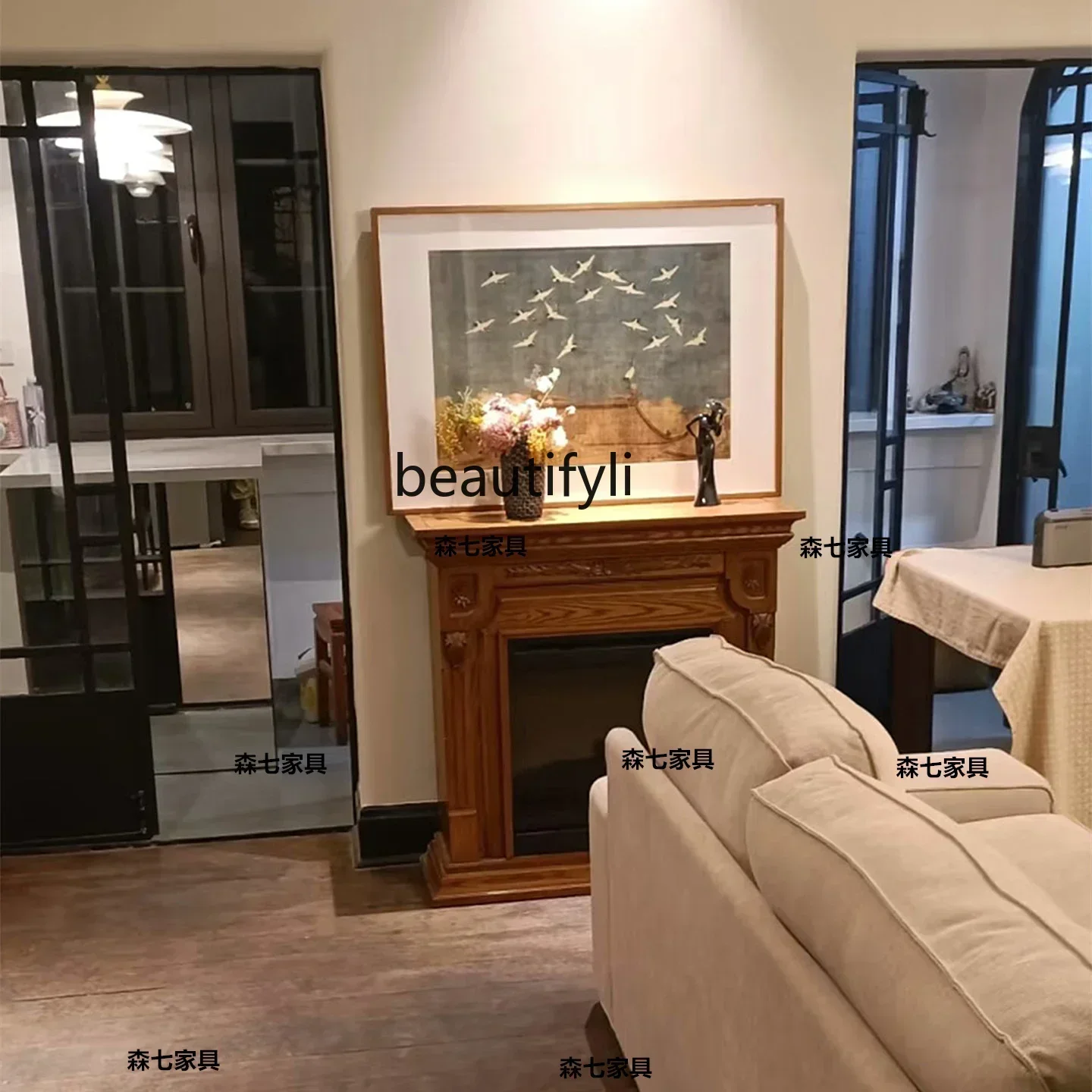 Yy American solid wood carving flower mantel, entrance cabinet, retro living room wall decoration cabinet 06 
Yy American solid wood carving flower mantel, entrance cabinet, retro living room wall decoration cabinet 06