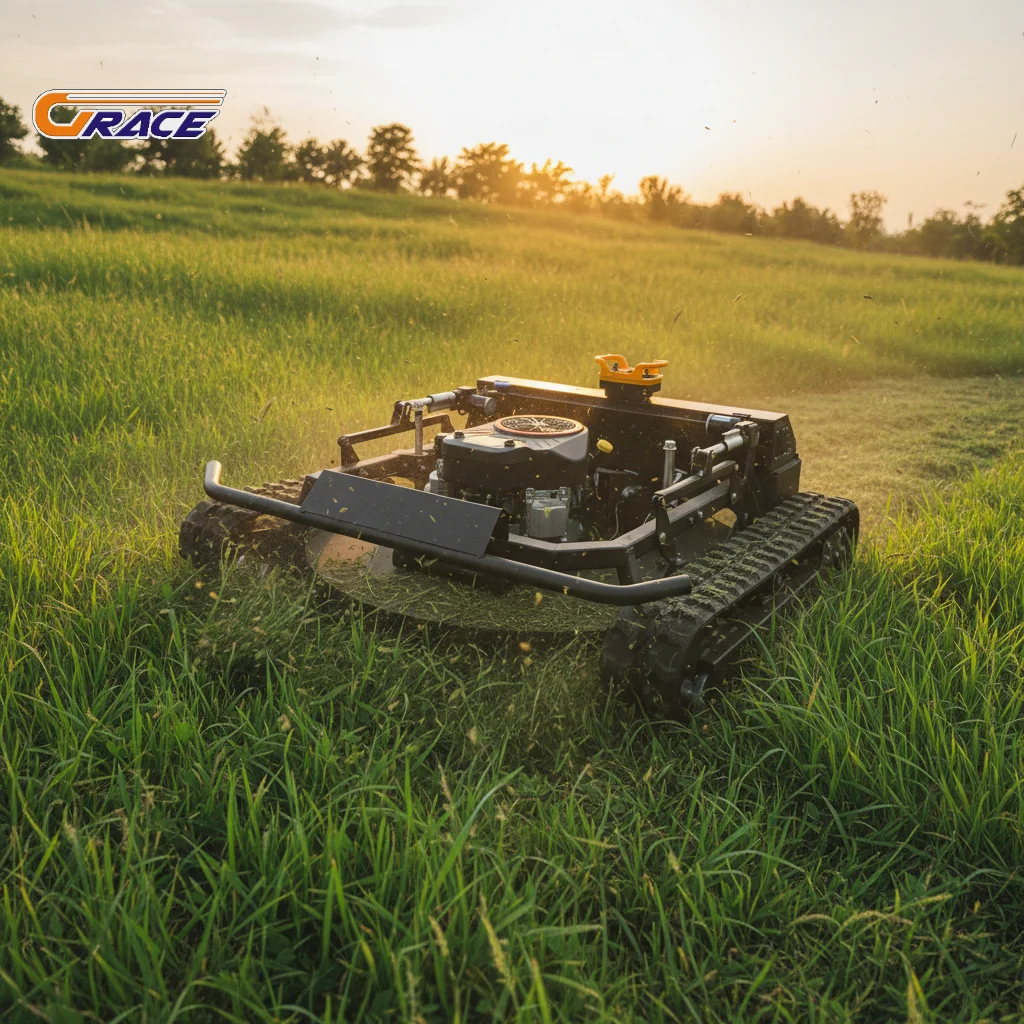 Electric Remote Control Tracked Lawn Mower Cordless Battery Mower for Home Garden Commercial Use
Electric Remote Control Tracked Lawn Mower Cordless Battery Mower for Home Garden Commercial Use