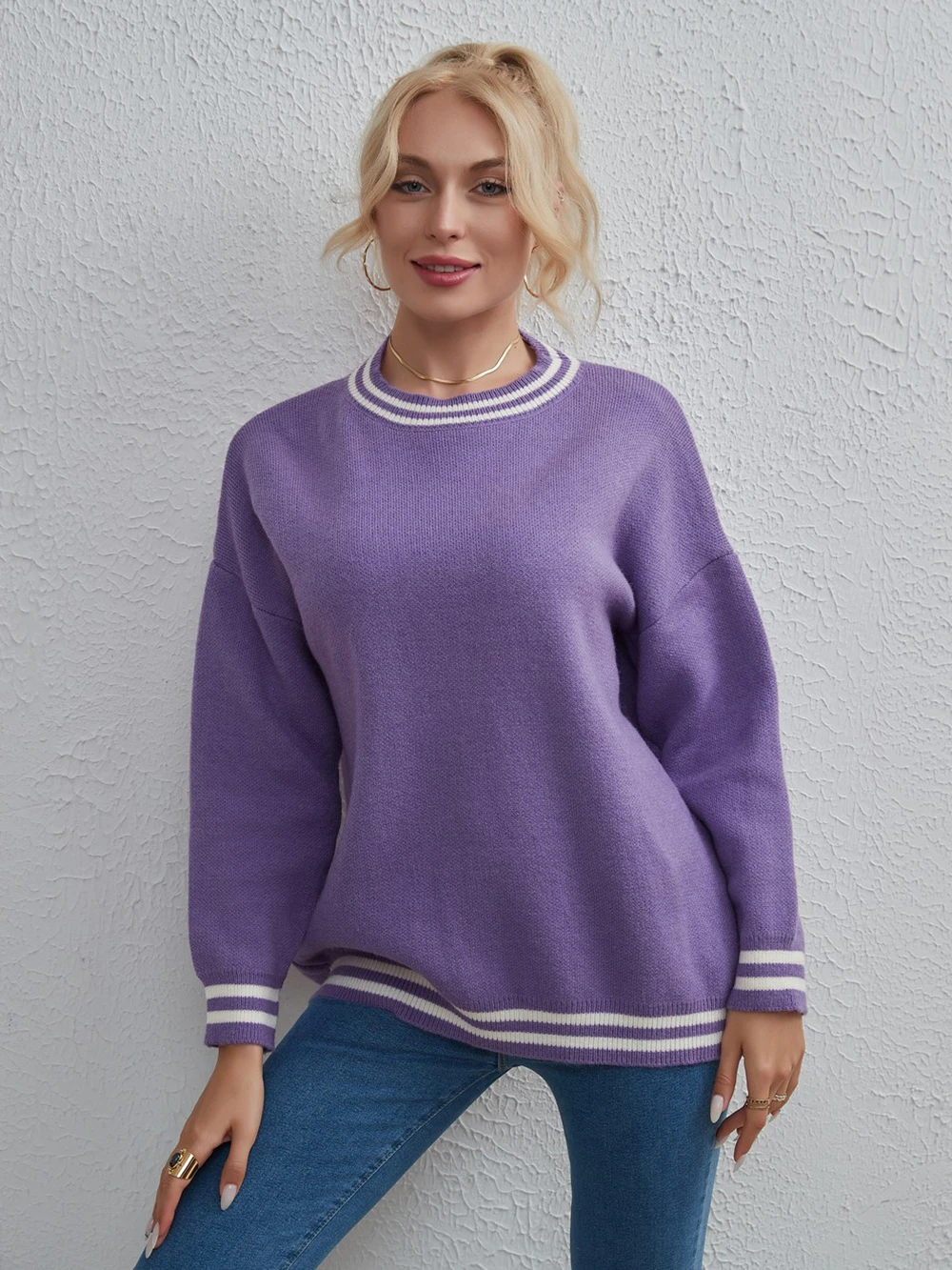 Wixra 2023 Women Loose Patchwork Sweaters O Neck Long Sleeve High Street Casual Autumn Winter Knitted Clothing
Wixra 2023 Women Loose Patchwork Sweaters O Neck Long Sleeve High Street Casual Autumn Winter Knitted Clothing