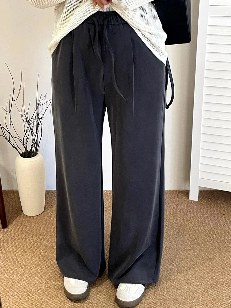 Spring Women's Clothing Baggy High Waist Pants Korean Loose Fit Trousers For Plus Size Polyester Straight Leg Full Length
Spring Women's Clothing Baggy High Waist Pants Korean Loose Fit Trousers For Plus Size Polyester Straight Leg Full Length
