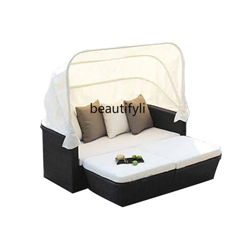 new styleOutdoor Rattan Sofa Combination Balcony with Shed Rattan Chair Sofa Outdoor Garden Courtyard Sunshade Lying Bedss 1001
new styleOutdoor Rattan Sofa Combination Balcony with Shed Rattan Chair Sofa Outdoor Garden Courtyard Sunshade Lying Bedss 1001