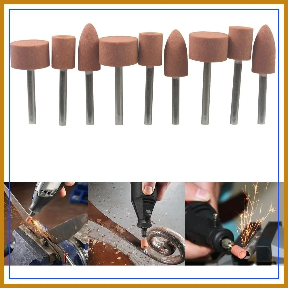 Carving Expert 9pc Abrasive Mounted Stone for Dremel Rotary Tools Grinding Wheel Head 1/8 Inch Shank
Carving Expert 9pc Abrasive Mounted Stone for Dremel Rotary Tools Grinding Wheel Head 1/8 Inch Shank