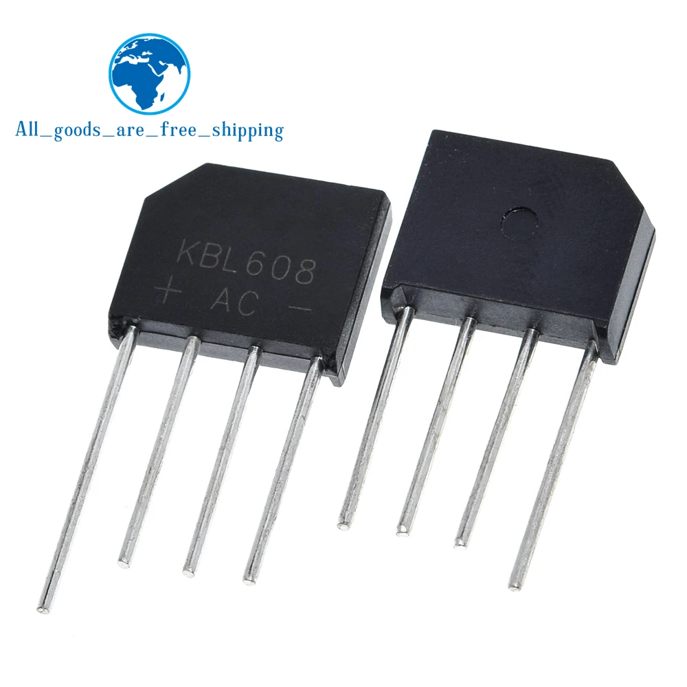 TZT 5/10PCS/LOT KBL608 KBL 608 6A 800V
TZT 5/10PCS/LOT KBL608 KBL 608 6A 800V