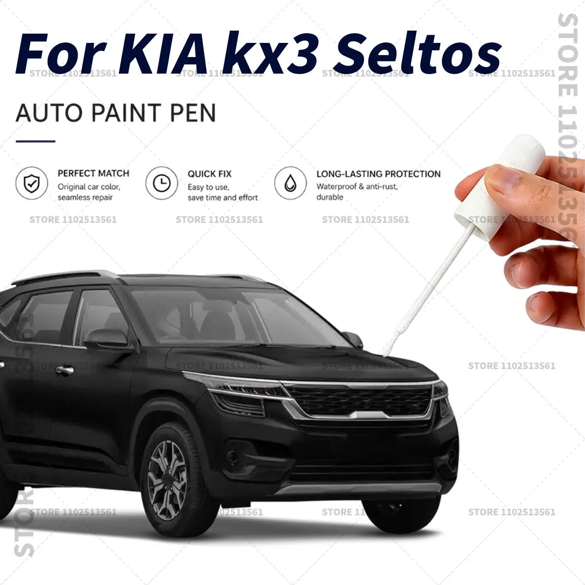 For KIA Kx3 Seltos Black White Automotive Touch Up Paint Pen Car Paint Scratch Remover Quick Dry Repair Brush for Vehicle Paint
For KIA Kx3 Seltos Black White Automotive Touch Up Paint Pen Car Paint Scratch Remover Quick Dry Repair Brush for Vehicle Paint