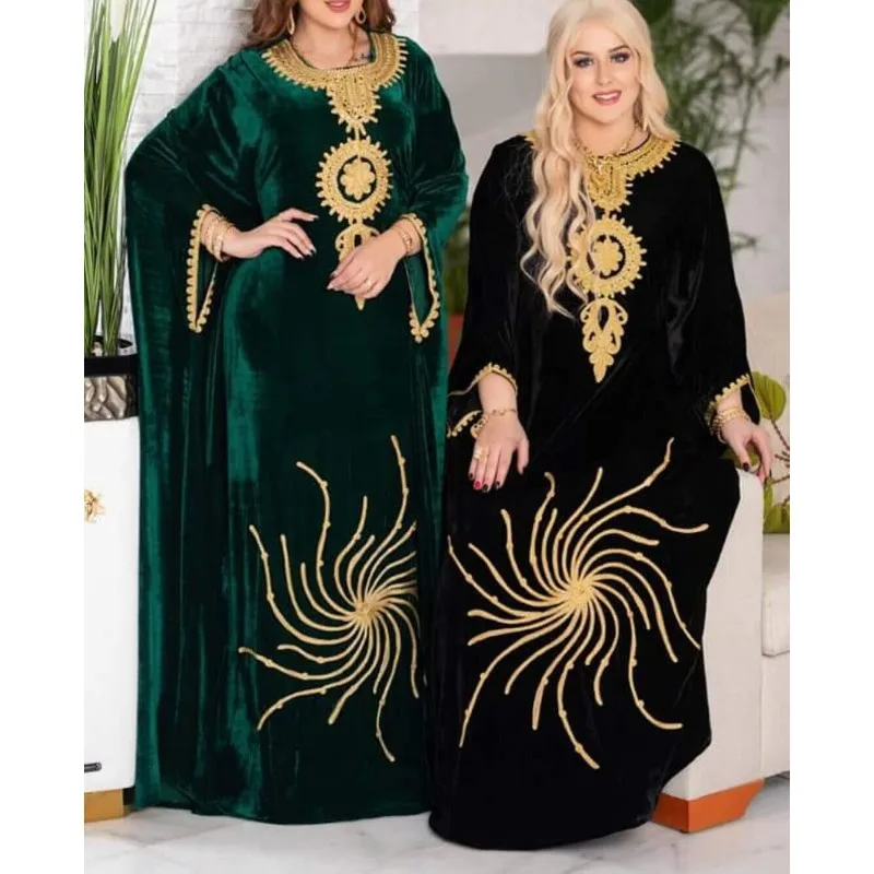 Black Dubai MoroccoKaftans Farasha Abaya The Dress Is Very Fancy Long Velvet Dress
Black Dubai MoroccoKaftans Farasha Abaya The Dress Is Very Fancy Long Velvet Dress