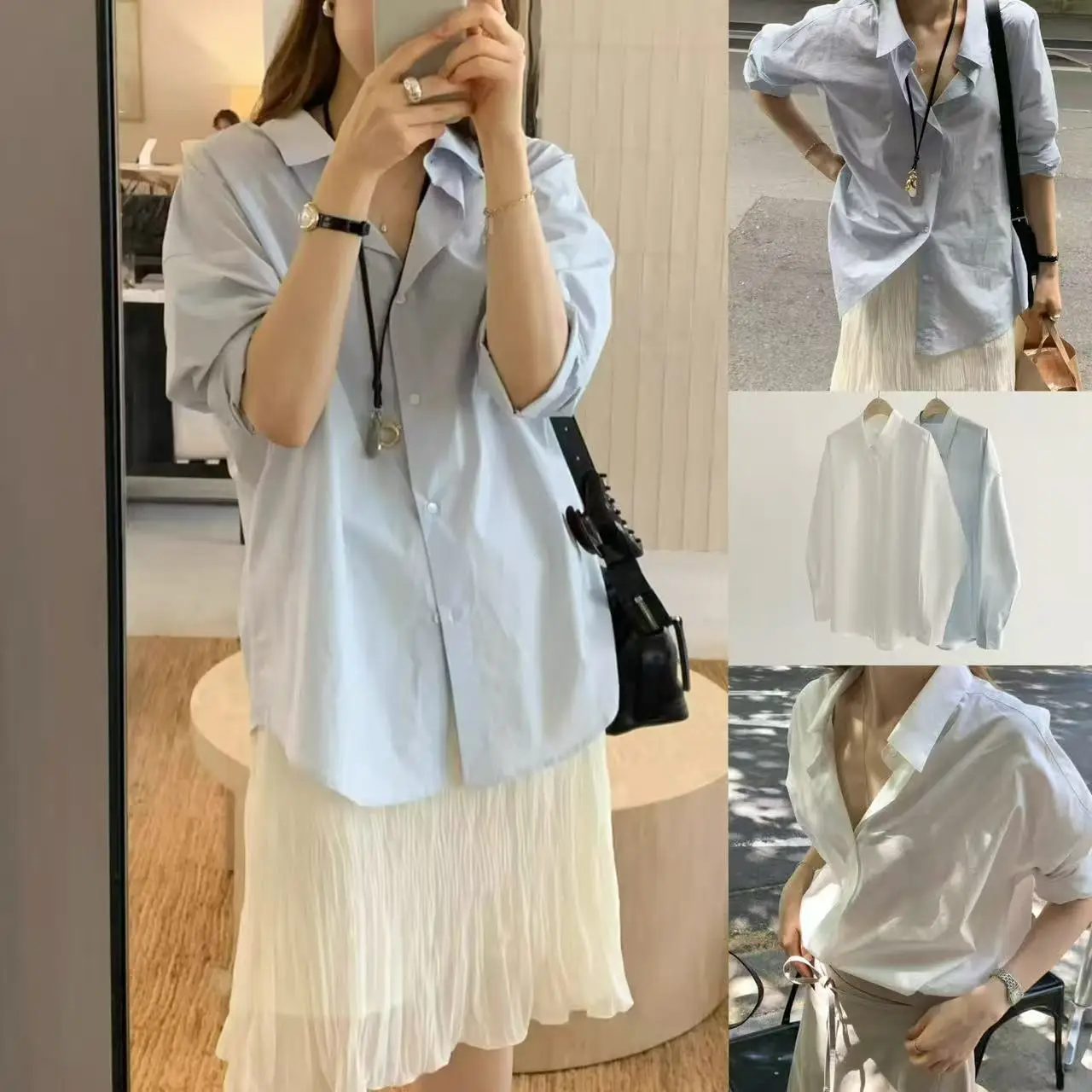 Свободная женская рубашка из чистого хлопка в корейском стиле, весенне-осенняя, в непринужденном стиле, оверсайз, универсальный топ для женщин
Свободная женская рубашка из чистого хлопка в корейском стиле, весенне-осенняя, в непринужденном стиле, оверсайз, универсальный топ для женщин