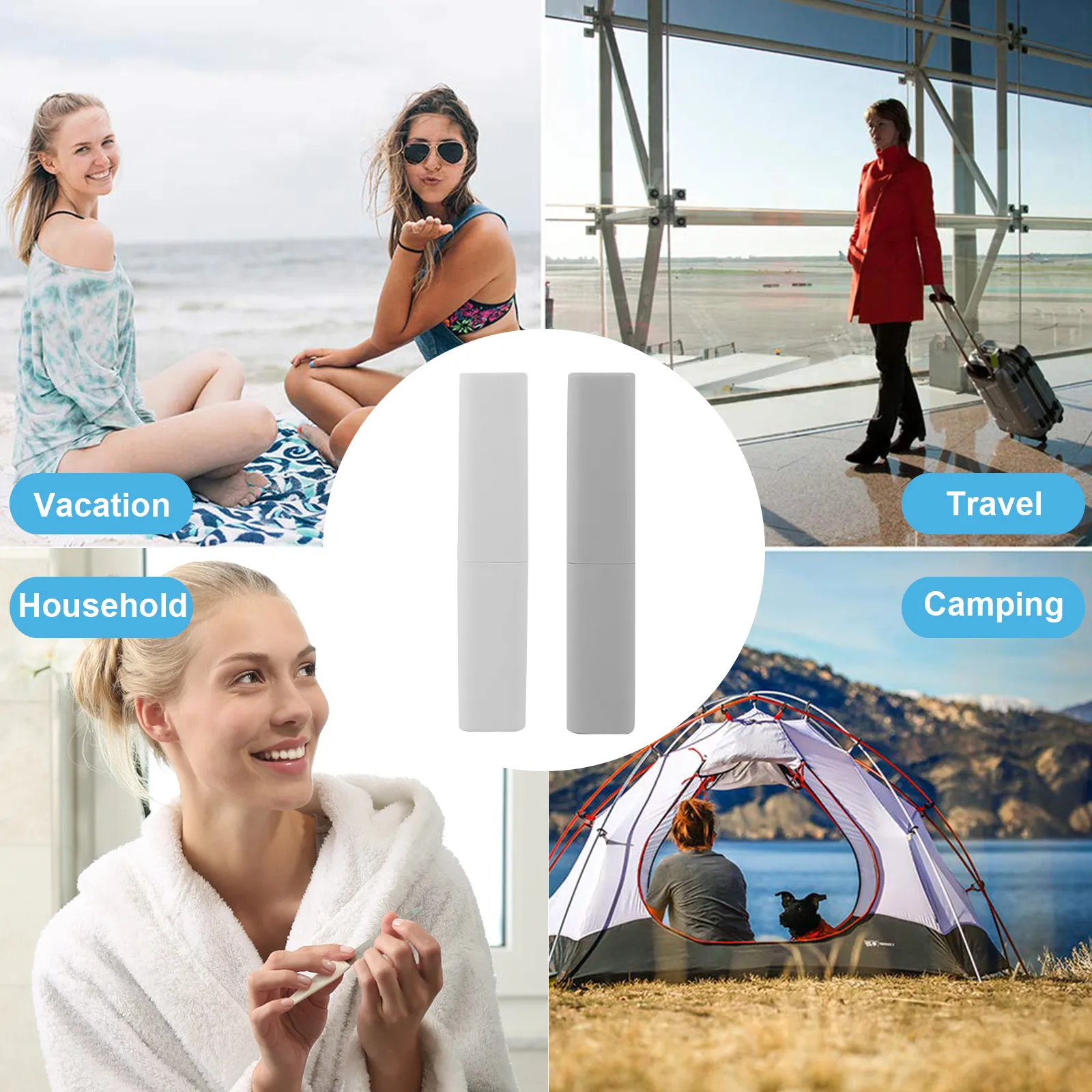 2pcs Portable Toothbrush Case Travel Outdoor Camping Hiking Breathable Storage Box Dust-Proof Plastic Container Holder For
2pcs Portable Toothbrush Case Travel Outdoor Camping Hiking Breathable Storage Box Dust-Proof Plastic Container Holder For