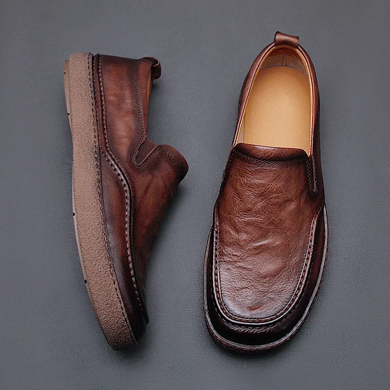 2025 Spring soft soled men's shoes Low top leather breathable comfortable men's casual shoes
2025 Spring soft soled men's shoes Low top leather breathable comfortable men's casual shoes