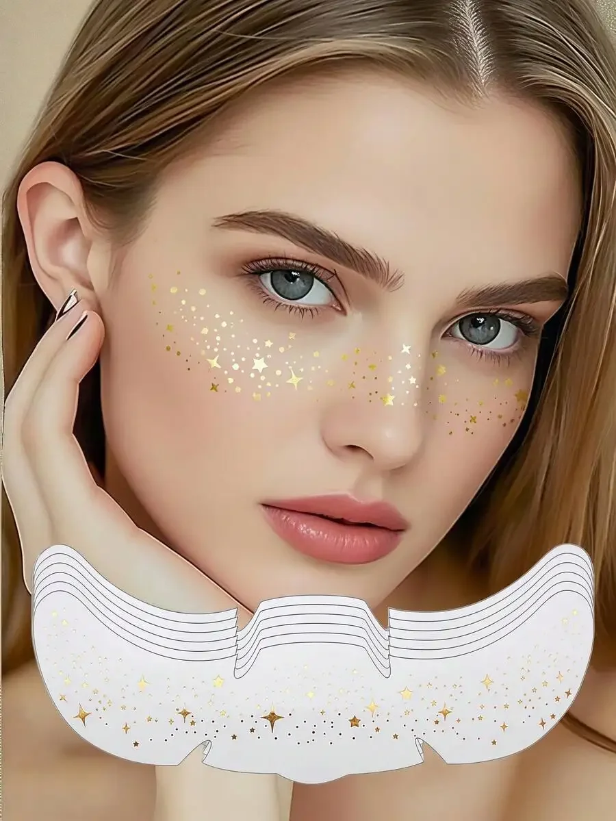 6 Sheets Glitter Freckles Holographic Stickers Heart Freckle Tattoos Glitter Stickers Waterproof Temp Tattoos With Glittery Star
6 Sheets Glitter Freckles Holographic Stickers Heart Freckle Tattoos Glitter Stickers Waterproof Temp Tattoos With Glittery Star