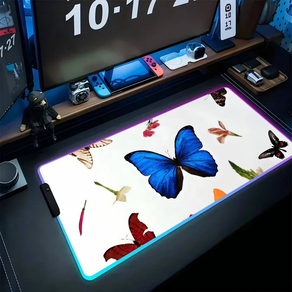 Colorful Butterflies Mousepad XXL RGB Gaming Mouse Pads HD Black Gamer Accessories Large LED
Colorful Butterflies Mousepad XXL RGB Gaming Mouse Pads HD Black Gamer Accessories Large LED
