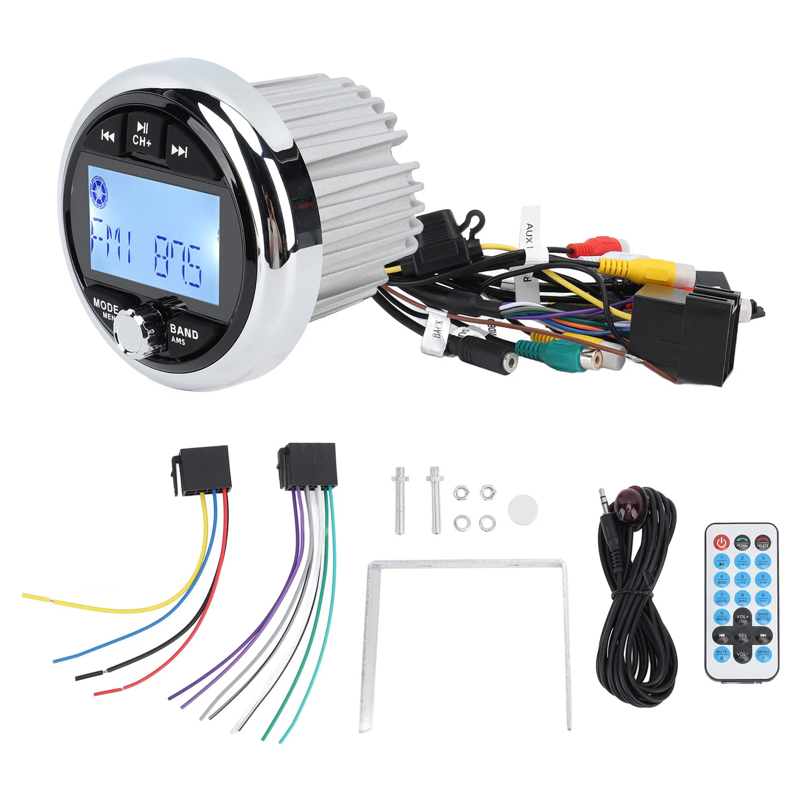 Bluetooth Marine Radio 12V Aluminum Alloy Dustproof Waterproof Lossless Music Digital Media MP5 Player for Yachts RV Boat
Bluetooth Marine Radio 12V Aluminum Alloy Dustproof Waterproof Lossless Music Digital Media MP5 Player for Yachts RV Boat